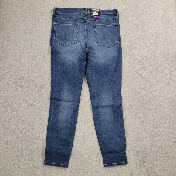 NEW Kirkland Womens 14 Signature High-Rise Skinny Fit  Jeans Denim - Picture 2 of 7
